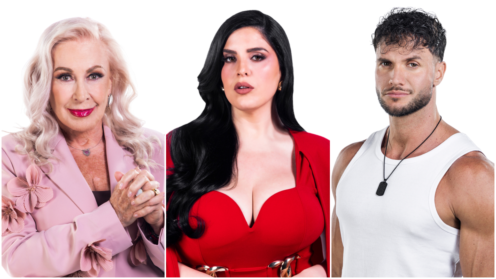 Laura Zapata, Curvy Zelma y Fabio Agostini, que se salvaron de la expulsión, ahora están nominados y siguen en riesgo de eliminación.