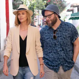 Charlize Theron and Seth Rogen in Long Shot