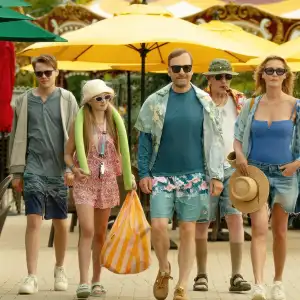 Gage Munroe, Paisley Cadorath, Bob Odenkirk, Christopher Lloyd and Connie Nielsen in Nobody 2