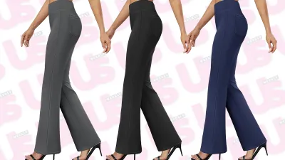 DLOODA Bootcut High Waist Dress Pants