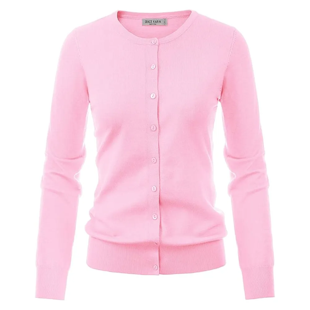 Grace Karin Button Down Knit Cardigan