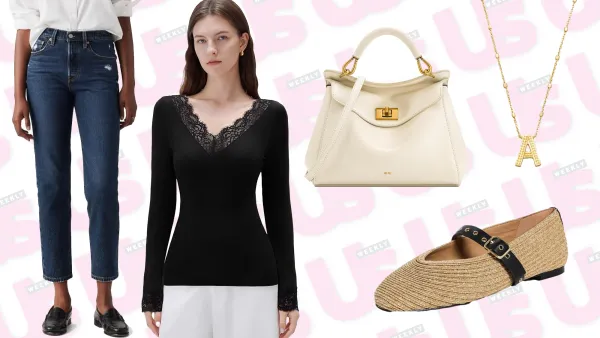 Levis Jeans, Black top, JW pei cream Bag, Kendra Scott necklace and Madewell flats