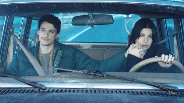 Adam DiMarco and Camila Morrone in Something Very Bad is Going to Happen