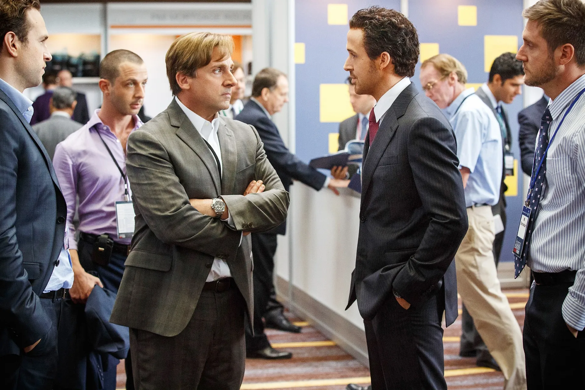Steve Carell and Ryan Gosling in The Big Short