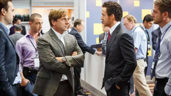 Steve Carell and Ryan Gosling in The Big Short