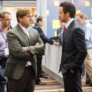 Steve Carell and Ryan Gosling in The Big Short