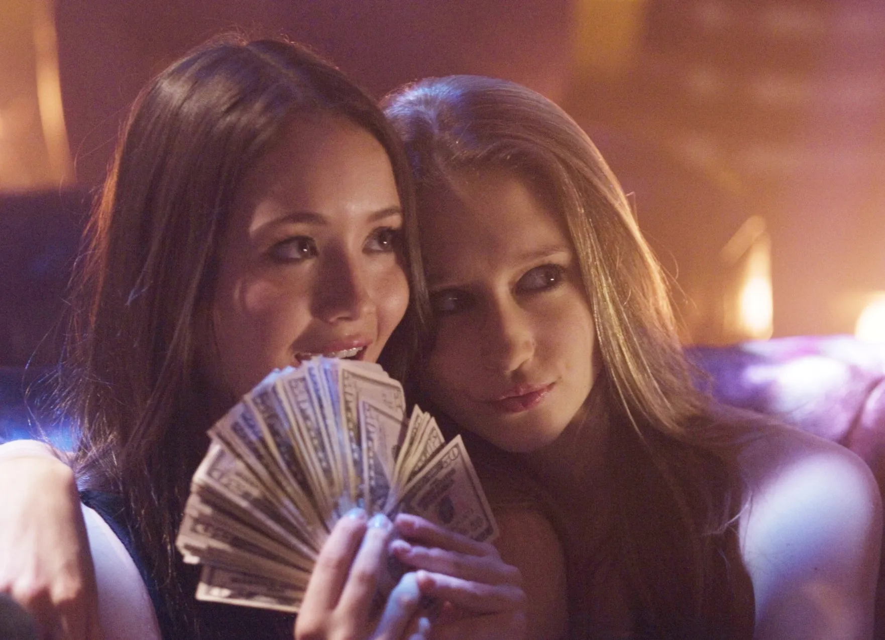 Katie Chang and Taissa Farmiga in The Bling Ring