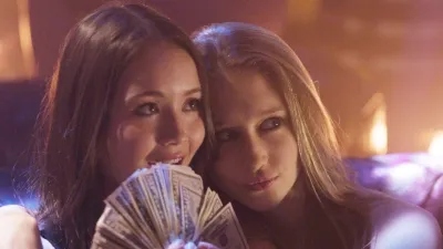 Katie Chang and Taissa Farmiga in The Bling Ring