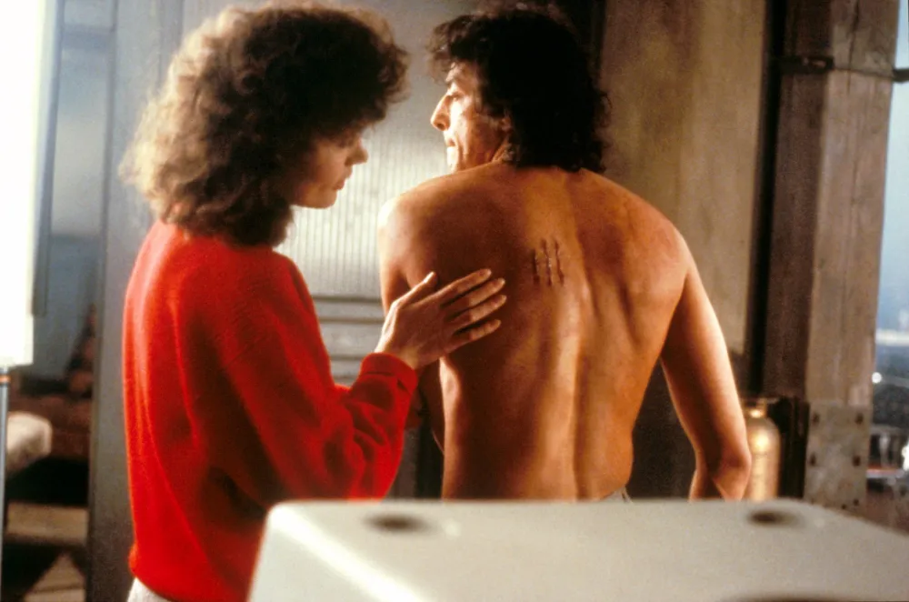 Geena Davis and Jeff Goldblum in The Fly