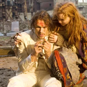 Heath Ledger and Lily Cole in The Imaginarium of Doctor Parnassus