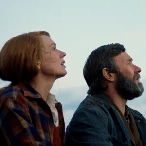 Kerry Condon and Joel Edgerton in Train Dreams