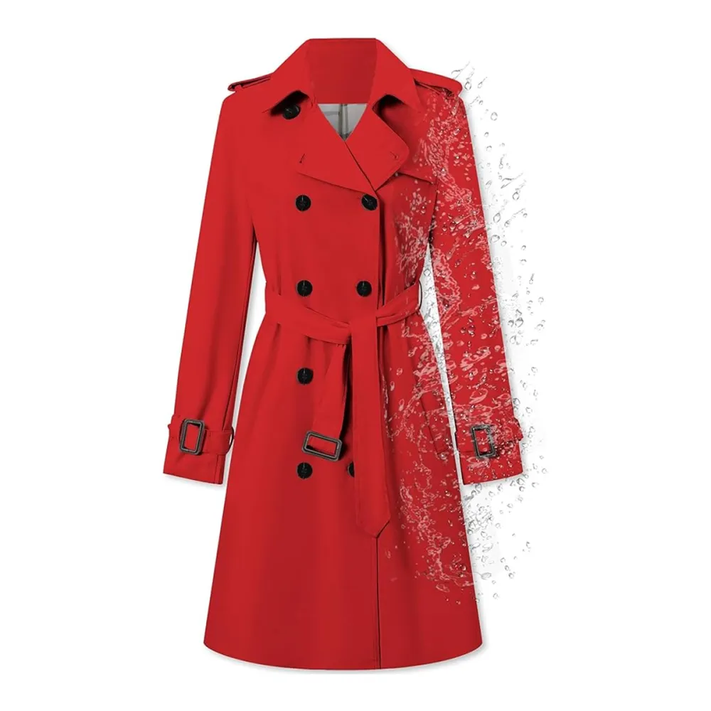 Betusline Double Breasted Trench Coat