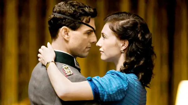 Tom Cruise as Claus von Stauffenberg and Carice van Houten in Valkyrie