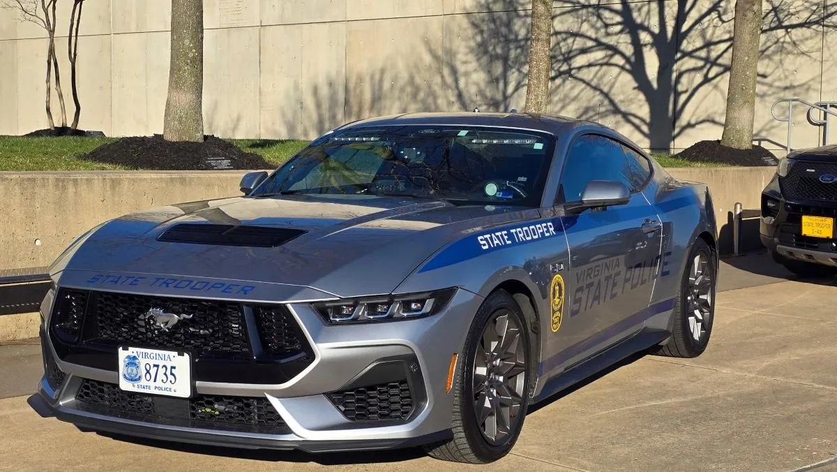 A Virginia State Police car
