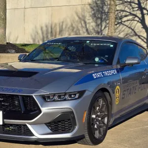 A Virginia State Police car