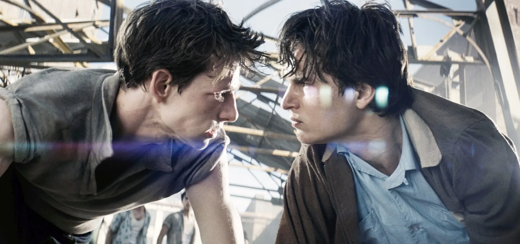 Mike Faist and Ansel Elgort in West Side Story