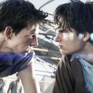 Mike Faist and Ansel Elgort in West Side Story