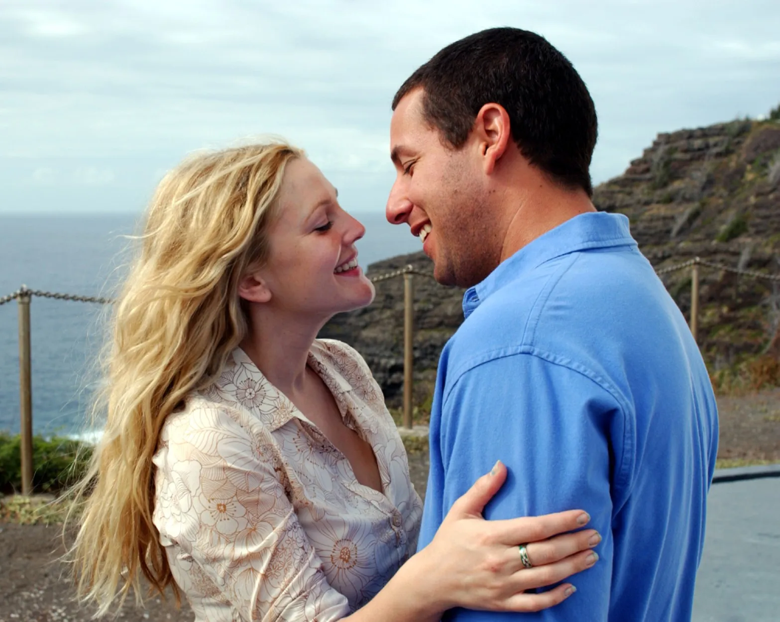 Drew Barrymore and Adam Sandler in 50 First Dates