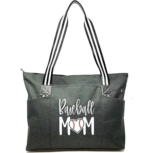 Brooke & Jess Designs Sports Mom Large Zippered Tote