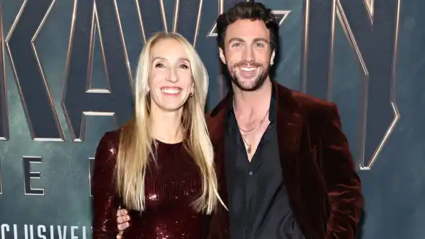 Aaron Taylor Johnson and Wife Sam Cuddle Up in Rare Public Outing in London