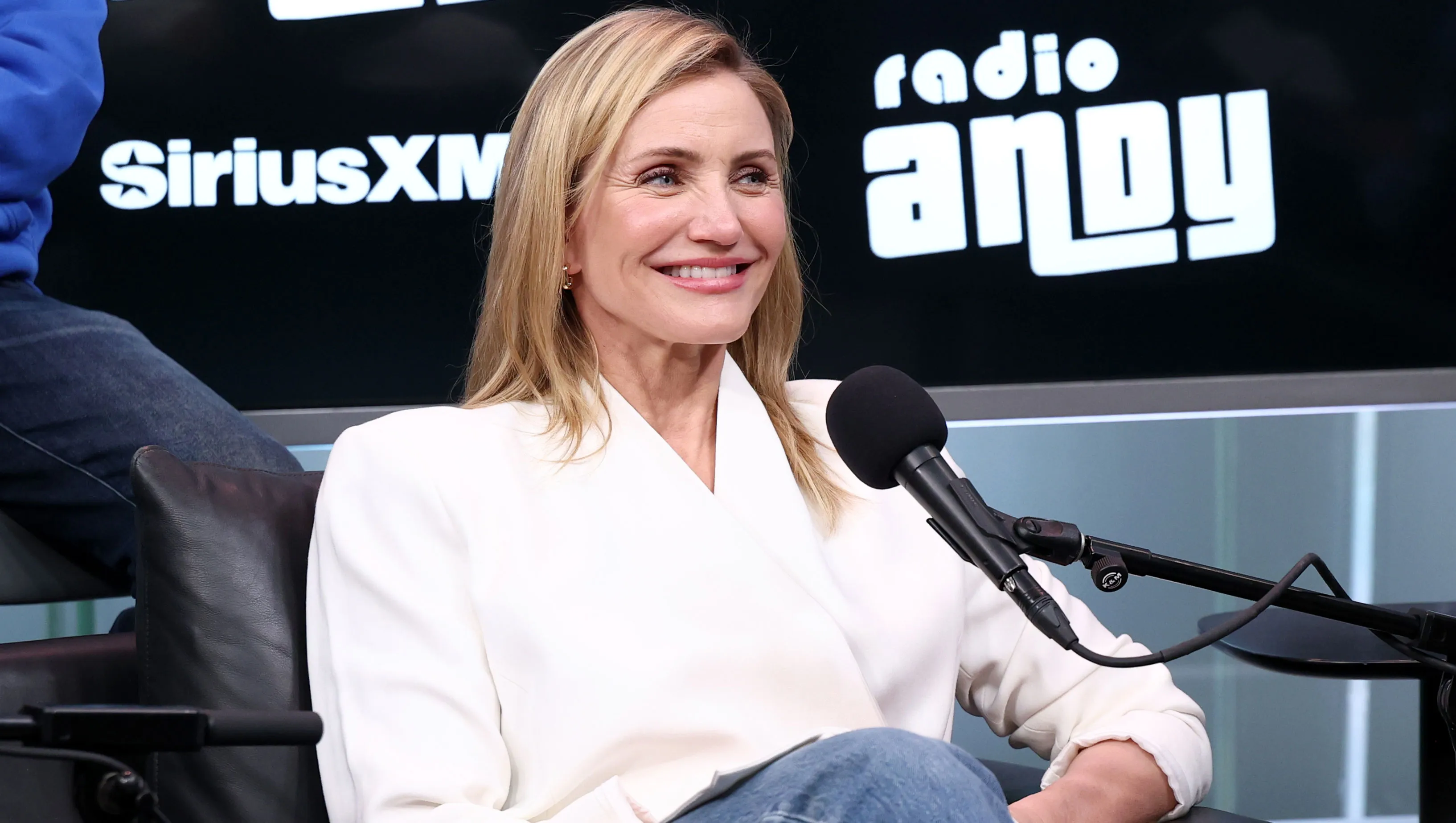 NEW YORK, NEW YORK - APRIL 06: Cameron Diaz attends SiriusXM's Front Row With the Cast Of 'Outcome' at SiriusXM Studios on April 06, 2026 in New York City. (Photo by Cindy Ord/Getty Images for SiriusXM)