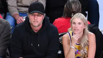 FEATURE Kelly Stafford Caught Screaming at Officials Courtside During Lakers Rockets Playoff Game