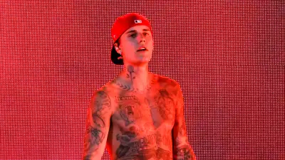 Justin Bieber performing at Coachella 2022.