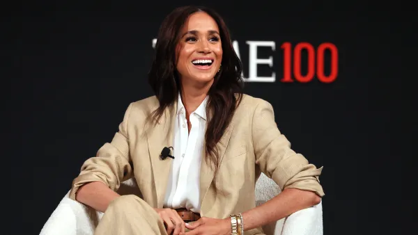 Meghan, Duchess of Sussex, speaks onstage during the 2025 TIME100 Summit at Jazz at Lincoln Center on April 23, 2025 in New York City.