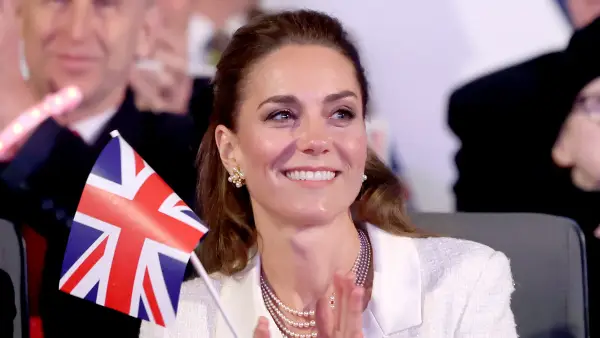 Catherine, Princess of Wales attends a concert to mark the 80th Anniversary of VE Day at Horse Guards Parade on May 08, 2025 in London, England. The King and Queen, joined by Members of the Royal Family, will take part in events from May 5th to May 8th to commemorate the 80th anniversary of VE Day, which signalled the end of the Second World War in Europe.