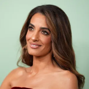 Amal Clooney at the "Jay Kelly" premiere during the 63rd New York Film Festival at Alice Tully Hall on September 29, 2025 in New York, New York.