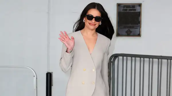 Lea Michele is seen on March 30, 2026 in New York City.