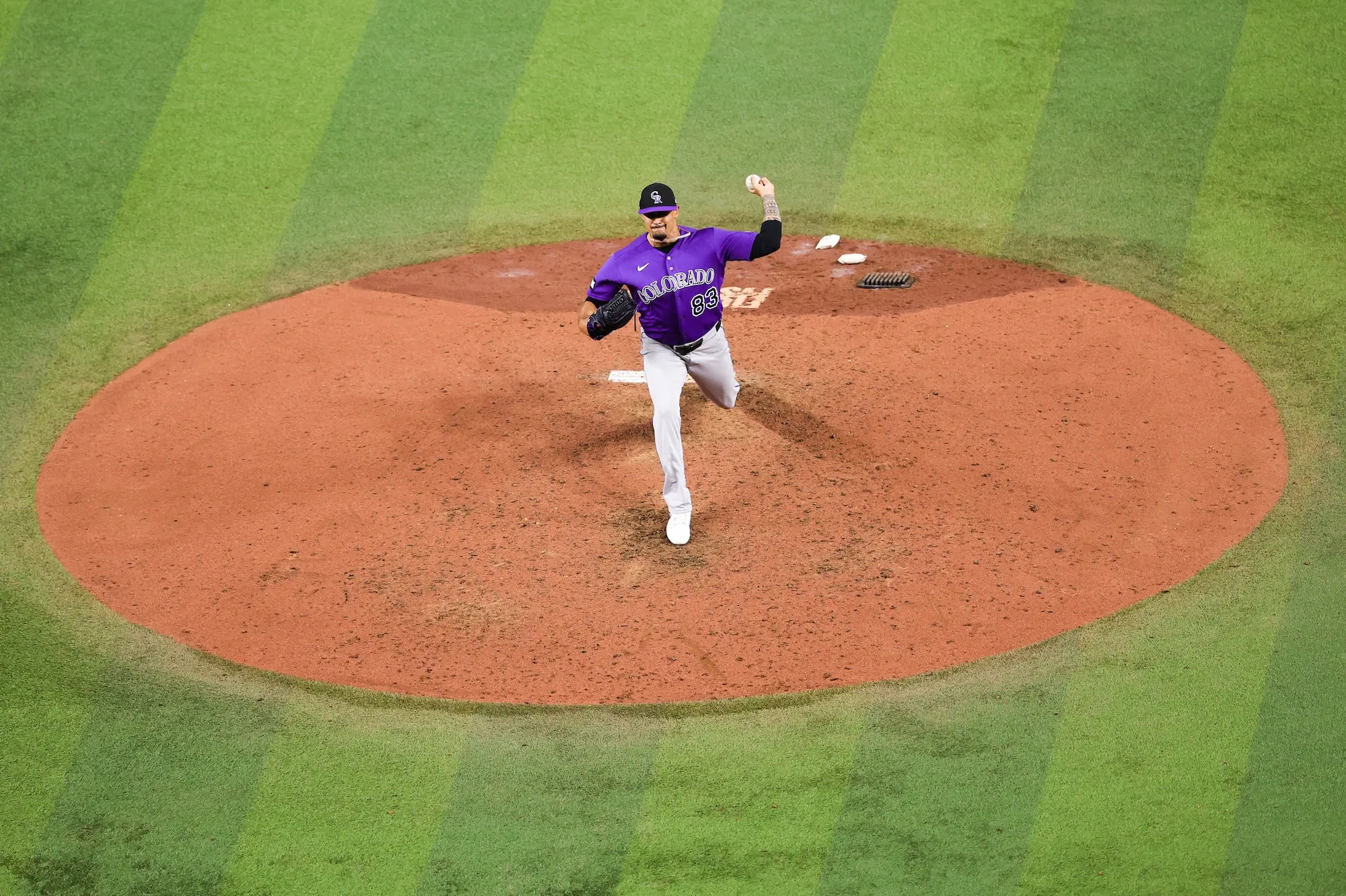 GettyImages-2268706571 Rockies' Brennan Bernardino Wears Wrong Jersey During Game
