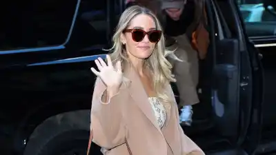 Lauren Conrad is seen on April 08, 2026 in New York City.