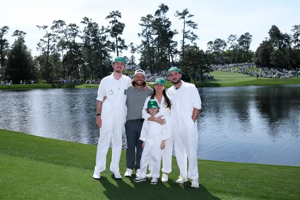 Tommy Fleetwood Poses With Wife Clare and Kids at 2026 Masters