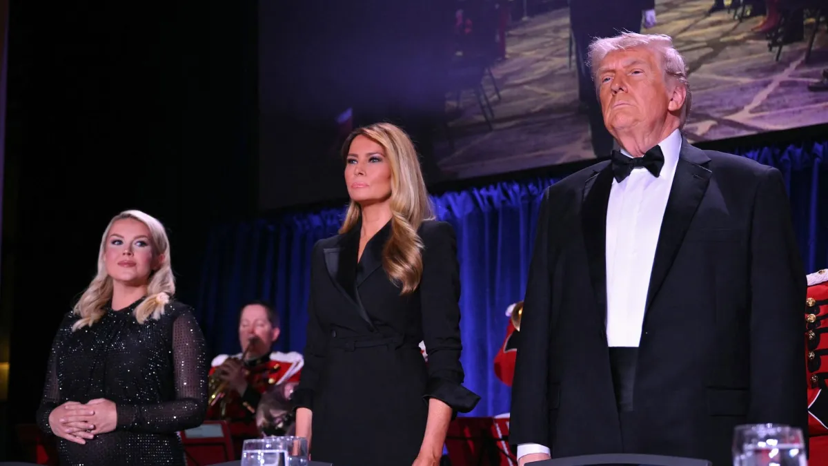GettyImages-2272595443 white house correspondents dinner shooting karoline leavitt melania trump donald