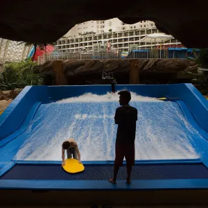 GettyImages-455906172 Remember This Dad Who Snuck His Son Into a Water Park? The Viral Video Is Back Again