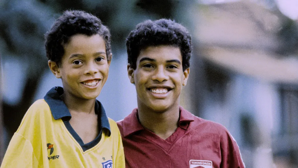 Ronaldinho Ga&uacute;cho de ni&ntilde;o.