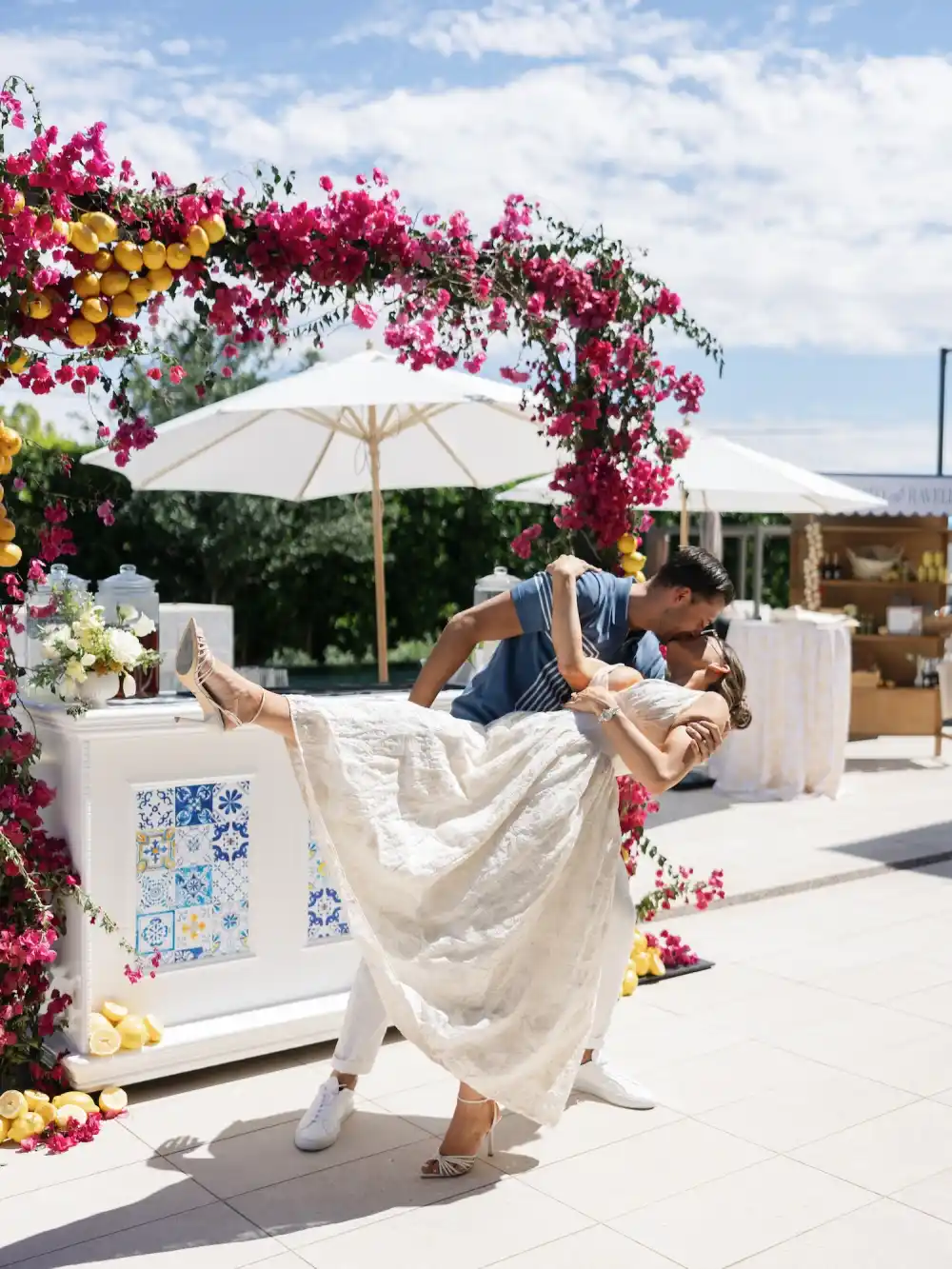 Sarah&rsquo;s Amalfi Coast inspired bridal shower at a private estate in Scottsdale, Arizona, brought Mediterranean charm to the desert with citrus details, blue and white tablescapes, and vibrant florals. Designed to reflect the romance and warmth of the Italian coast, this elevated bridal shower featured custom styling, curated guest experiences, and editorial inspired details throughout.