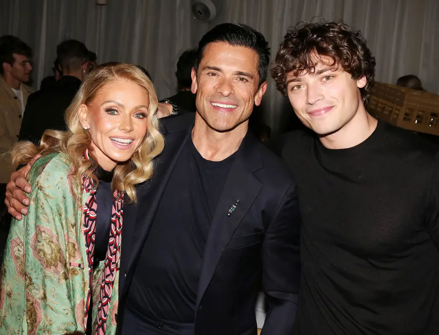 Kelly Ripa Mark Consuelos and Joaquin Consuelos Fallen Angels Broadway Opening Night Hot Pics