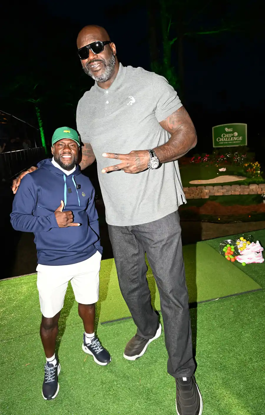 Kevin Hart and Shaquille O Neal DraftKings x Sports Illustrated Augusta After Dark Hot Pics
