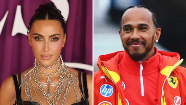 Lewis Hamilton Shares Video Driving With Kim Kardashian