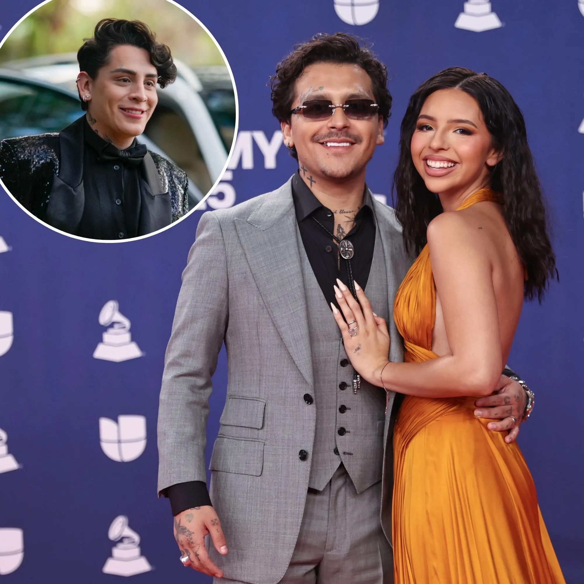 Kunno, Christian Nodal y Ángela Aguilar