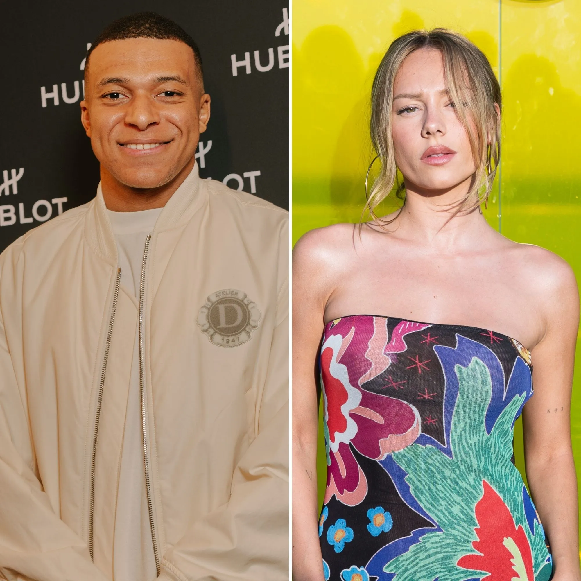 Ester Expósito y Kylian Mbappé.