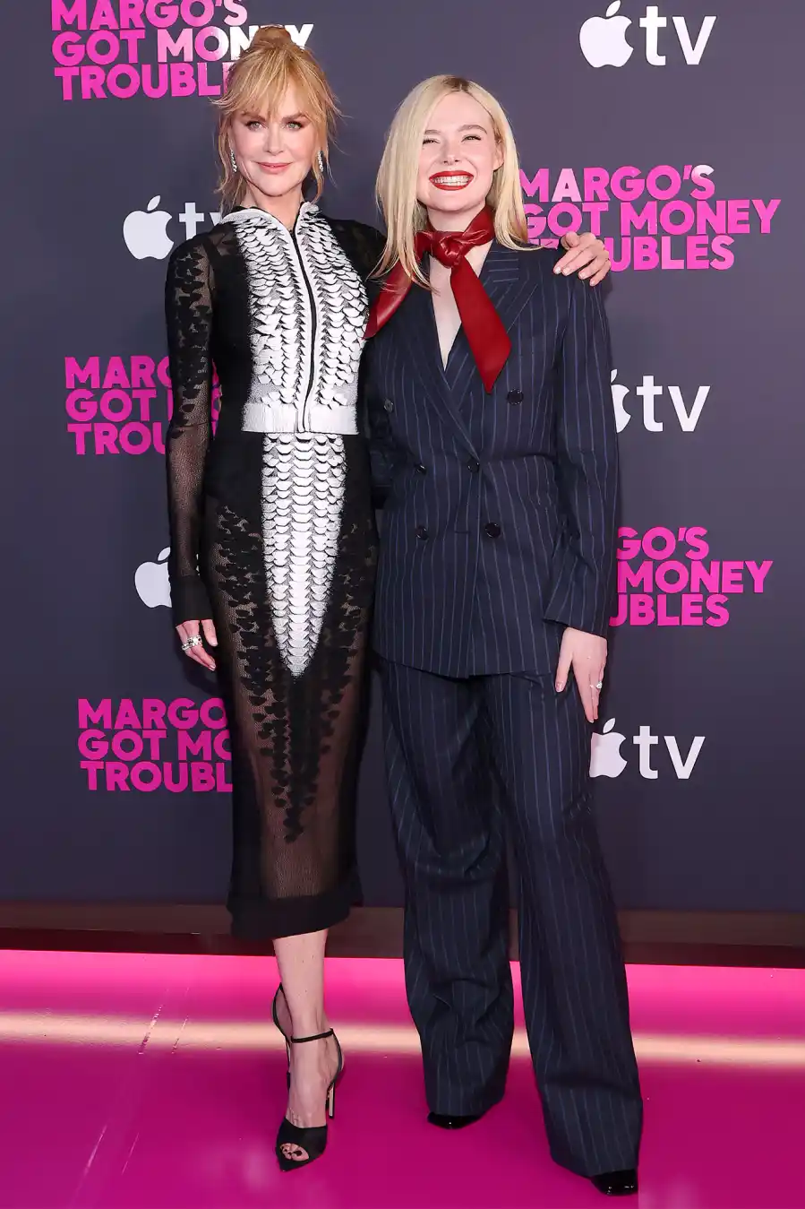 Nicole Kidman and Elle Fanning Margos Got Money Troubles New York Premiere Hot Pics