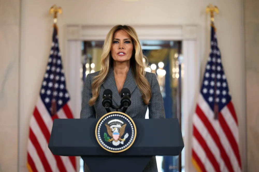 President Donald Trump Says He Didnt Know Melania Was Making a Statement About Jeffrey Epstein Inline