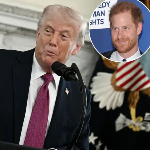 President Trump Slams Prince Harrys Ukraine Speech With Meghan Markle Remark