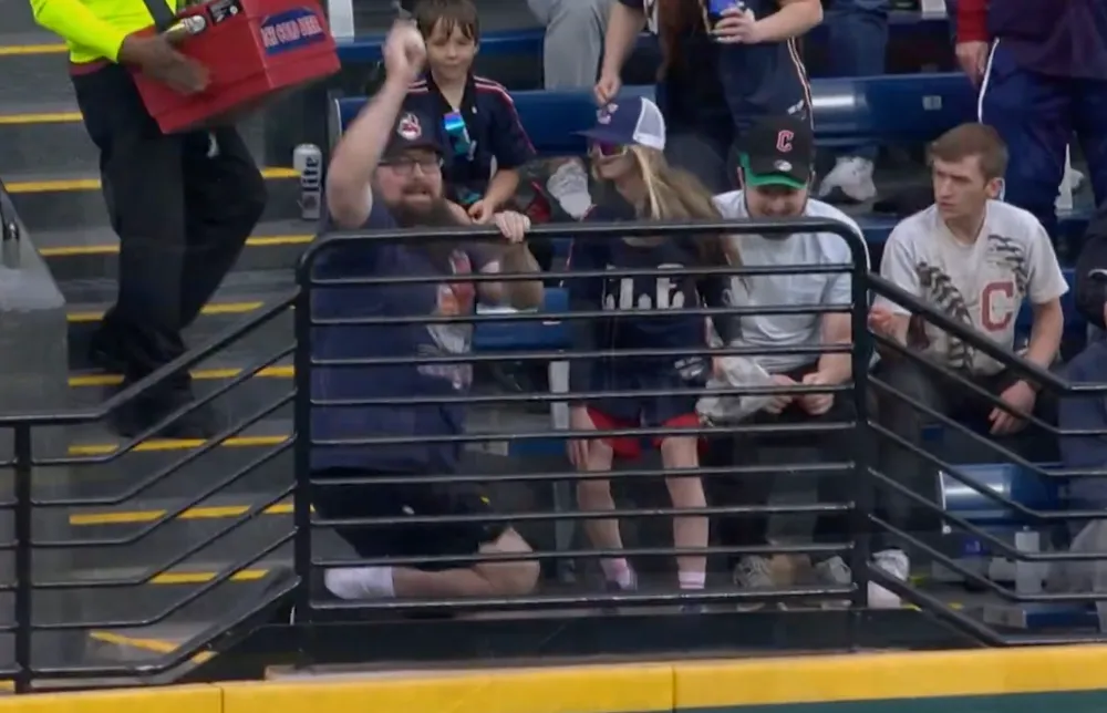 Cleveland Guardians Fan Goes Viral for Stealing Baseball Away From Young Fan