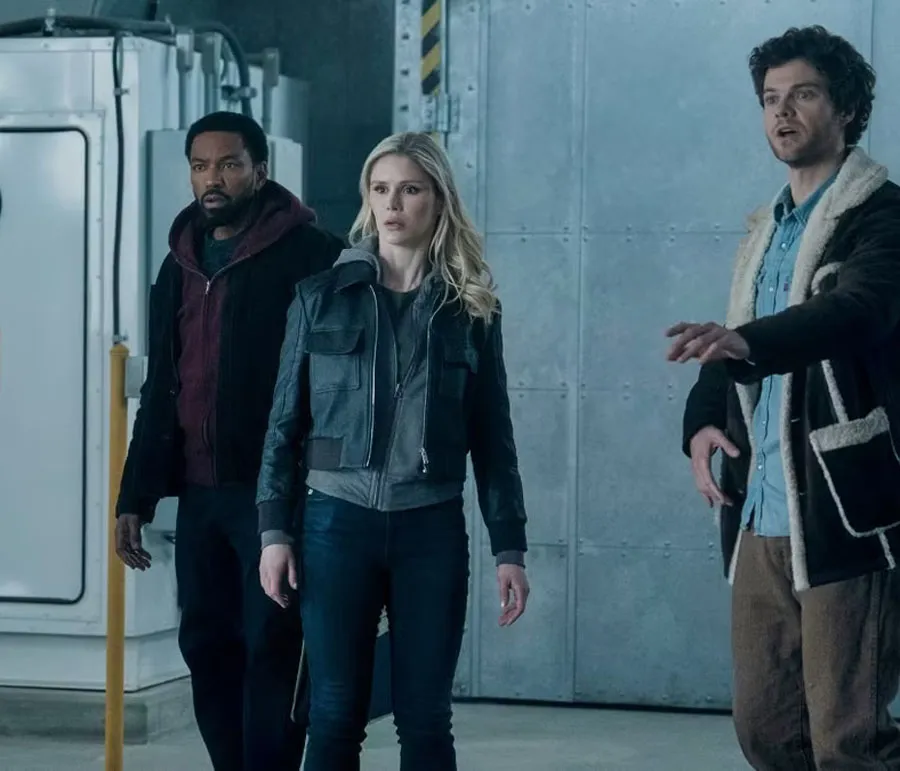 Laz Alonso, Erin Moriarty and Jack Quaid in The Boys season 5