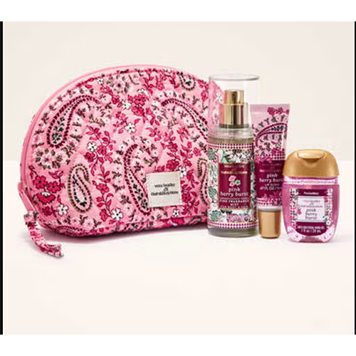 Vera Bradley Pink Paisley Gift Set