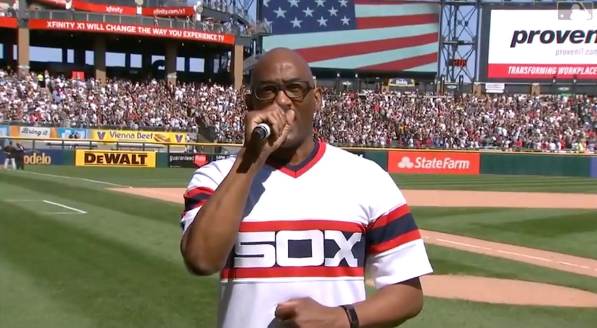 White Sox National Anthem Singer Suffered Medical Emergency While Performing in Shocking Scene Gerald Chaney